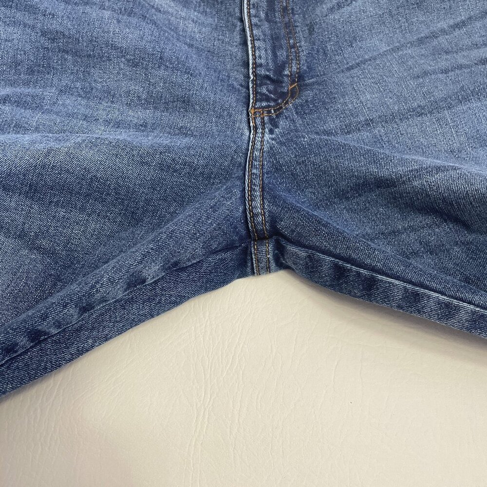 Wrangler Retro Jeans Men's 40x32 Blue Denim Slim Straight Medium Wash Stretch - Picture 7 of 15